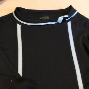 Black sweater with blue, medium